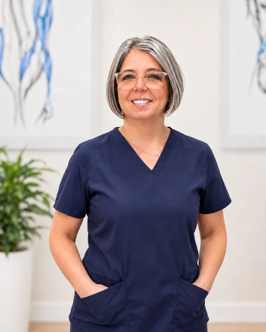 Portrait of Angela, Registered Massage Therapist at A-Game Care